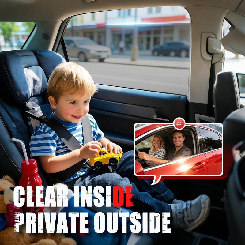 Vepagoo 10% VLT Ceramic Car Window Tint Film (20" x 20FT) - Heat & Glare Reduction, Blocks UV & IR Rays, Scratch Resistant, Privacy Car Window Tint Fit for Sedan SUV - Image 3