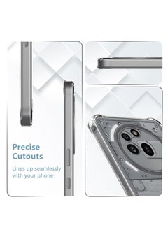 Houmt Nothing Phone 3a Pro Case Cover Soft Silicone Anti Yellowing Clear Case with 2-Pack Nothing Phone 3a Pro Screen Protector Tempered Glass Film High Transparency Anti-Scratch Glass For Nothing Phone 3a Pro  - Image 5