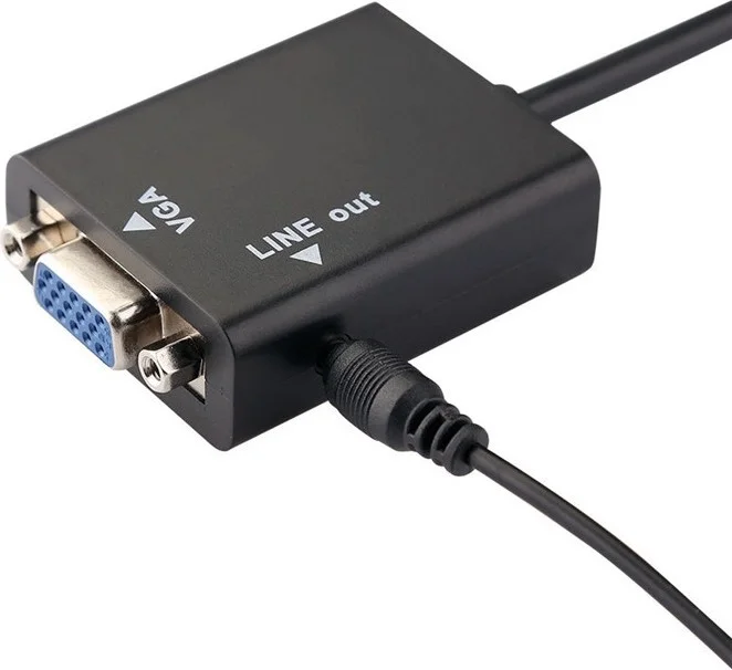 CONCORD C-845 HDMI To VGA Adapter (25CM) + Aux Cable (50CM)