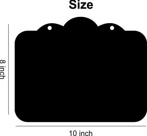 KREEPO Our Kitchen Rules Wooden Wall Hanging/Door for Decorative Home & Kitchen (8inchX10inch) - Image 3