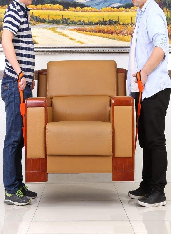 JAGDIV 2-Person Lifting and Moving Straps Lift Move and Carry Furniture Appliances Mattresses Lifting & Moving Straps with Free Mover's Rubber Band - Image 2
