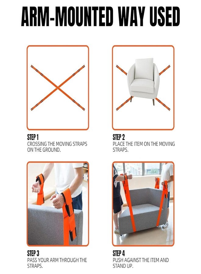 JAGDIV 2-Person Lifting and Moving Straps Lift Move and Carry Furniture Appliances Mattresses Lifting & Moving Straps with Free Mover's Rubber Band - Image 4
