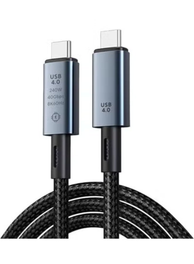 Thunderbolt 4.0 USB-C to USB-C Cable – 2m High-Speed Data & Charging – Supports 8K at 60Hz & 240W Power Delivery - Image 2