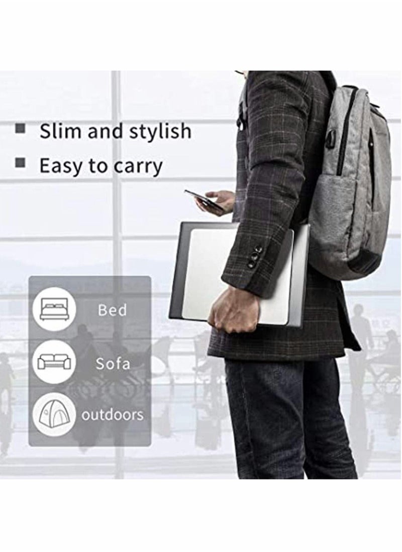 SYOSI - Metal Aluminum Mouse Pad, Smooth Ultra-Thin Hard Mouse pad for Office and Games, Double-Sided Waterproof, Fast and Precise Control of Laptop, Computer and Personal Computer Mouse pad (Silver) - Image 1