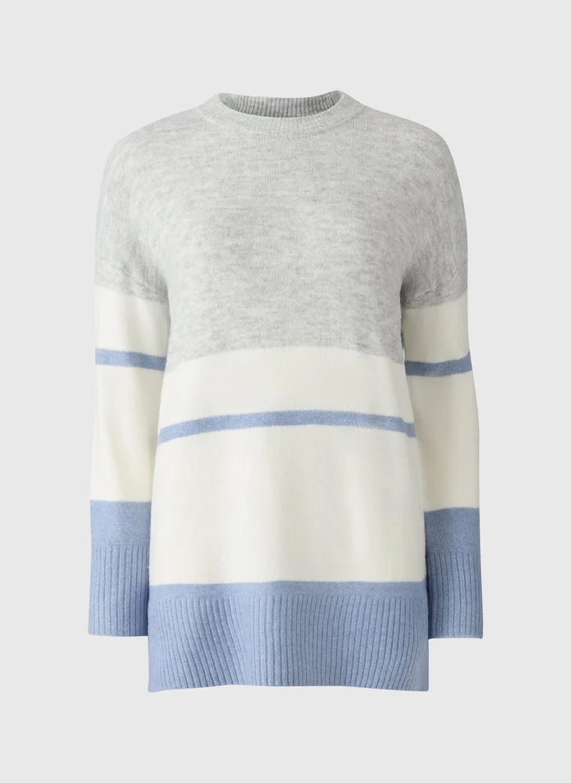 Matalan Grey Colour Block Knitted Tunic