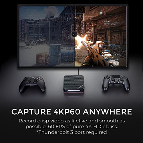 AVerMedia Live Gamer Bolt: Thunderbolt 3 External Capture Card, Stream and Record in 4K60 HDR10, Support Win 11 and MacOS 10.15, Not for Apple M1 CPU, Perfect for PS4 Pro, PS5, Xbox Series X/S (GC555) - Image 4
