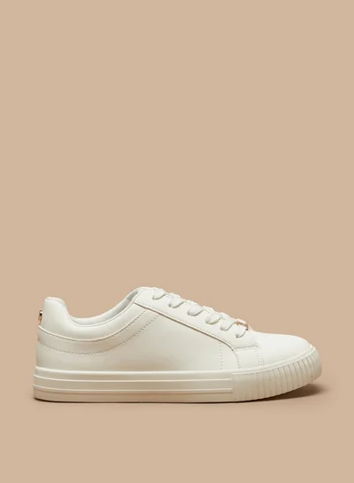 Flora Bella By Shoexpress Women's Solid Lace-Up Low Ankle Casual Shoes Sneakers