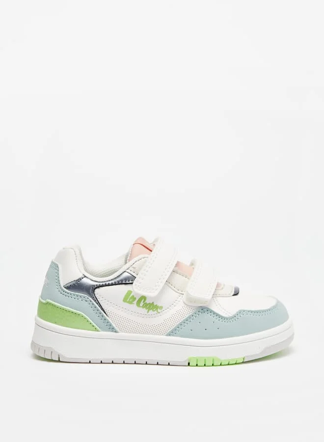 لي كوبر Girls Colourblock Shoes with Hook and Loop Closure