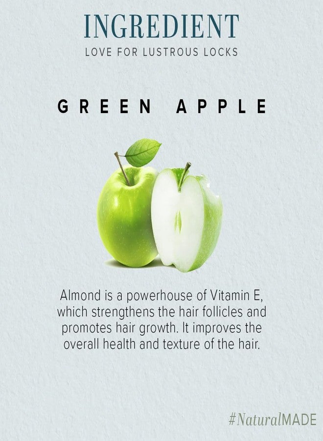 كادي نيتشورال شامبو/منظف الشعر خادي ناتشورال برائحة التفاح الأخضر مع بلسم | يمنح شعركِ انتعاشاً | تركيبة التفاح الأخضر لتنظيف الشعر | يرطب الشعر ويعزز لمعانه | خالٍ من البارابين وكبريتات لوريل الصوديوم، مناسب لجميع أنواع الشعر | عبوة من قطعتين (210 مل × 2) (420 مل) - Image 4
