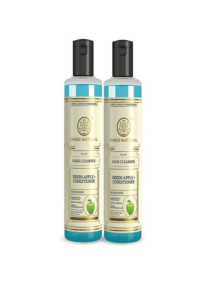 كادي نيتشورال شامبو/منظف الشعر خادي ناتشورال برائحة التفاح الأخضر مع بلسم | يمنح شعركِ انتعاشاً | تركيبة التفاح الأخضر لتنظيف الشعر | يرطب الشعر ويعزز لمعانه | خالٍ من البارابين وكبريتات لوريل الصوديوم، مناسب لجميع أنواع الشعر | عبوة من قطعتين (210 مل × 2) (420 مل) - Image 2