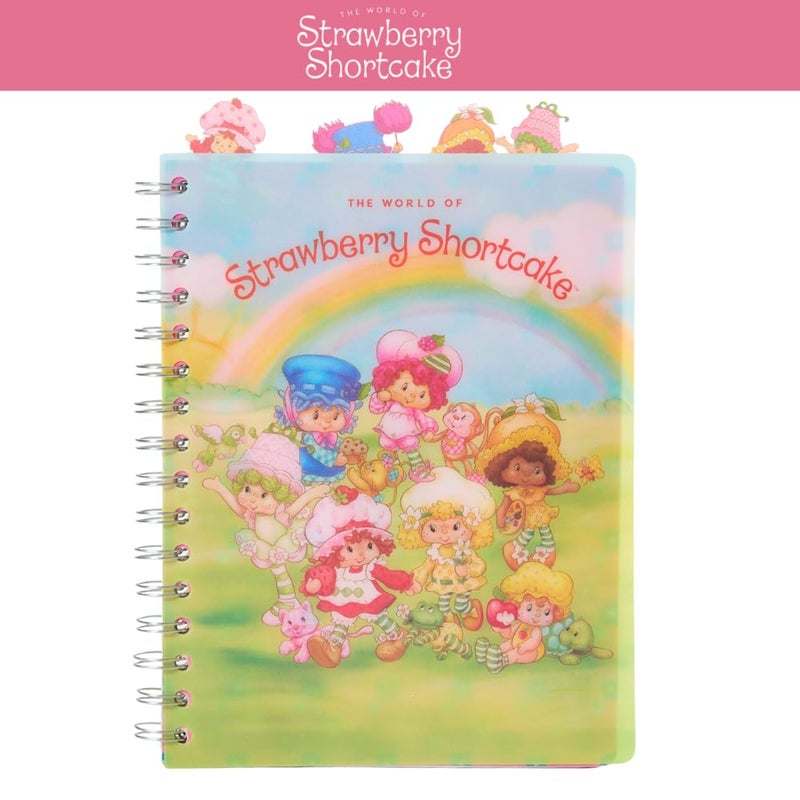 Innovative Designs Strawberry Shortcake Tab Journal Notebook with Gel Pens, Spiral Bound Notebook and Pencil Case Set, 96 Lined Pages, 8 x 7 - Image 5