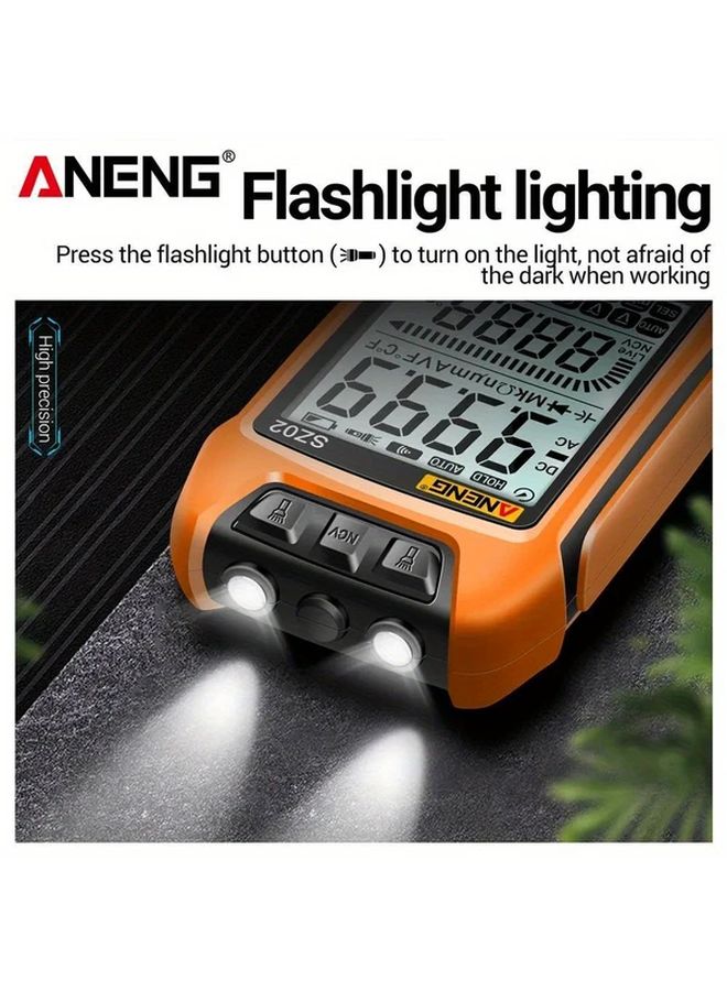 ANENG SZ02 Red Smart Digital Multimeter 9999 Counts True RMS Auto Electrical Tester - Image 5
