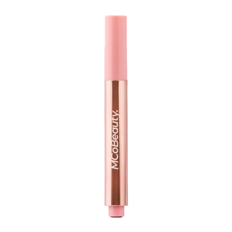 MCoBeauty Lip Plump 4-in-1 Hydrating Lacquer, Emily Nude Pink, Moisturizing Gloss for Soft Lips, Vegan, Cruelty Free Cosmetics