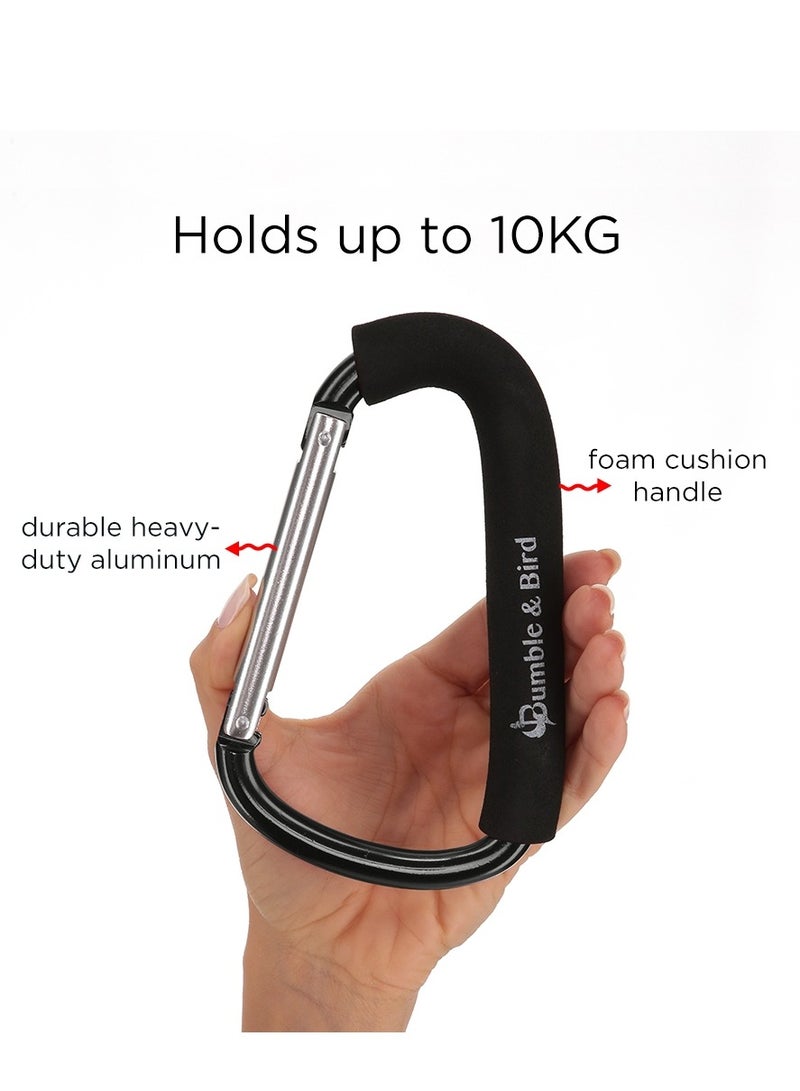 Bumble & Bird The Multipurpose Stroller Hook - Black - Image 3