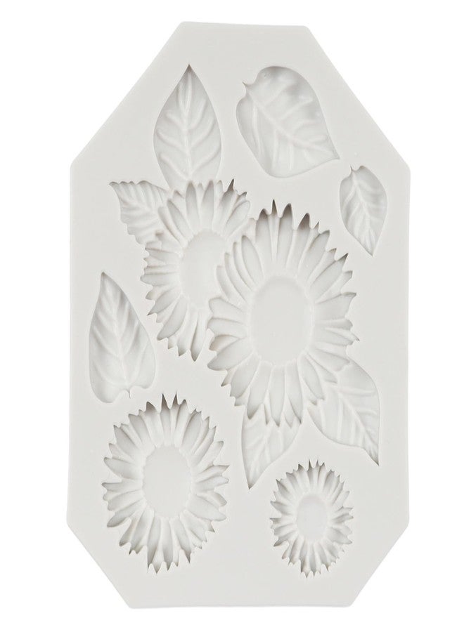FCKEMLDS Sunflower Silicone Molds Sunflower Stamen Fondant Mold For Cake Decorating Chocolate Cupcake Topper Candy Polymer Clay Gum Paste Set Of 5 - Image 4