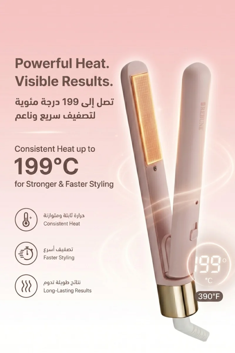 ريبون مملس شعر صغير Glow Pro قوة 25 واط RE-2216