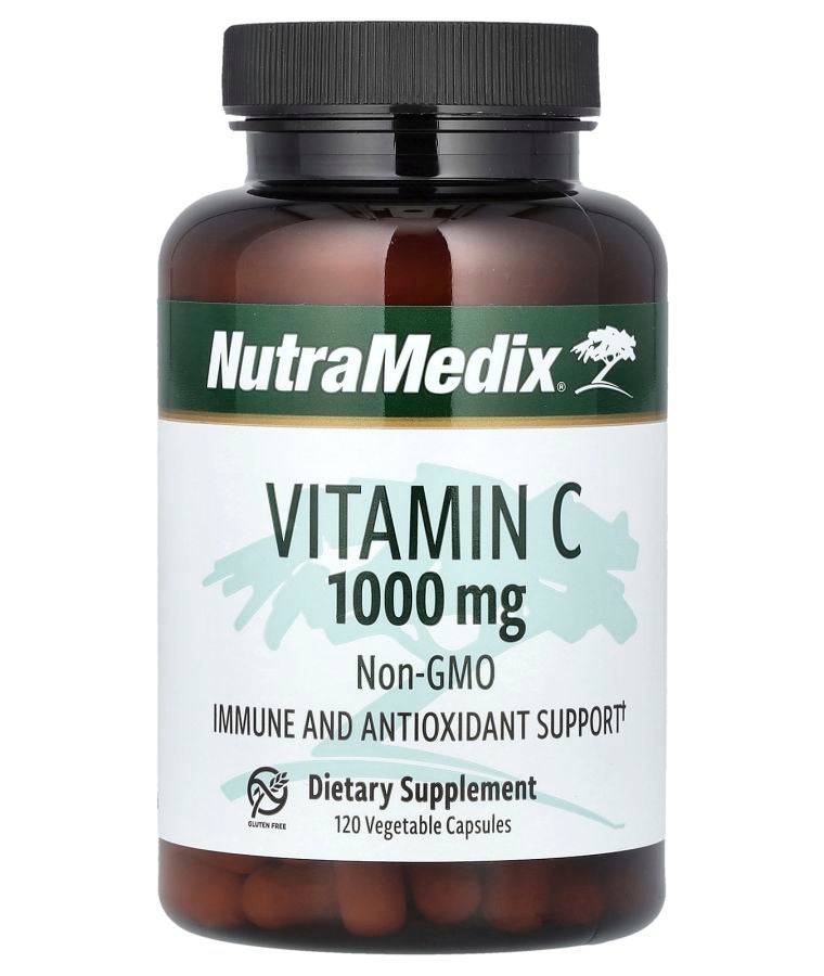 Nutramedix Vitamin C 1000 mg 120 Vegetable Capsules