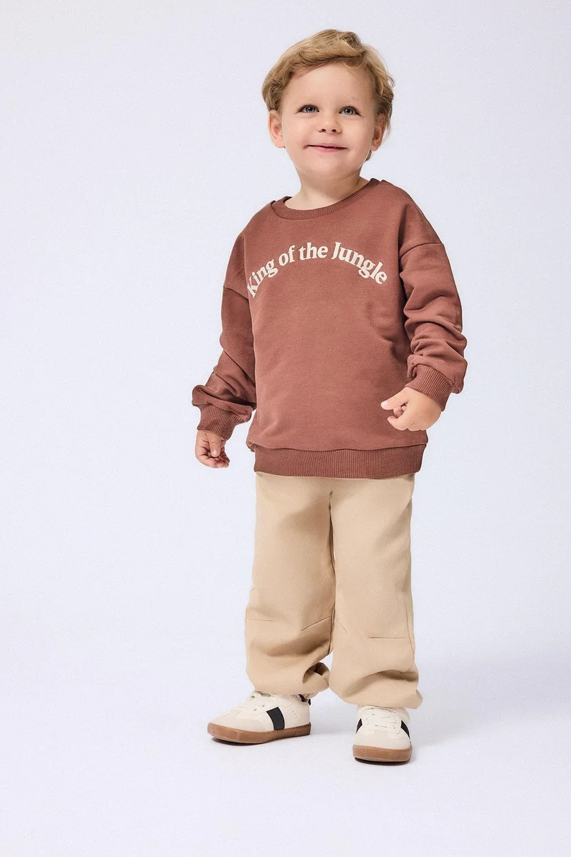 ديفاكتو Baby Boy Sweatshirt Sweatpants 2 Piece Set