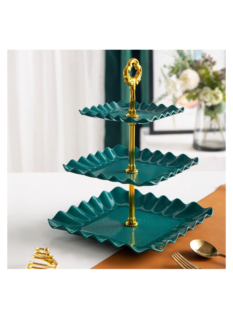 Zikra Cupcake Stand, 3 Pcs 3 Tier Cupcake Stand for Cupcakes, Tiered Cupcake Tower, Plastic Dessert Stand, Dessert Stands for Party, Wedding, Birthday, Baby Shower - Image 3