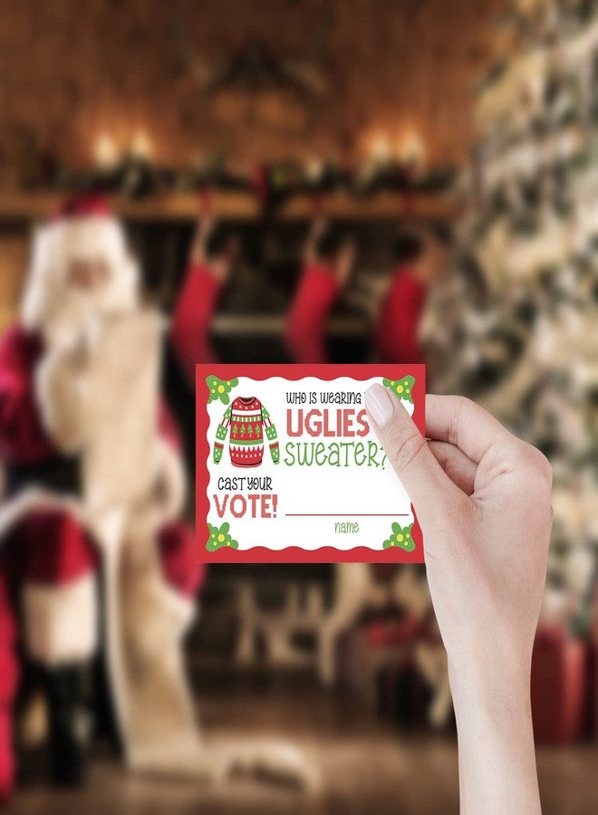 Muruseni Ugly Christmas sweater voting suit, Ugly Sweater Party Christmas Party, Tacky Christmas Party-1 Sign,1Awards and 50 Guessing Cards（43C） - Image 5