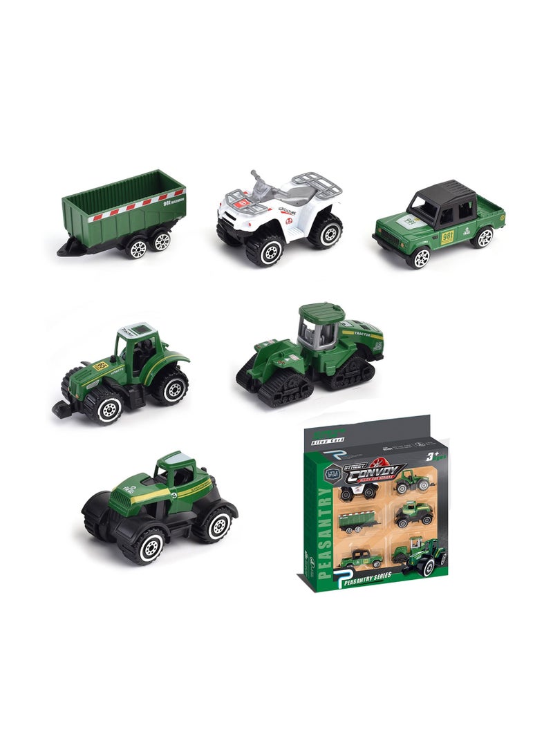 Little Story Little Story Alloy Sliding Farmer's Vehicle (6Pcs)-Multicolor  - Image 1