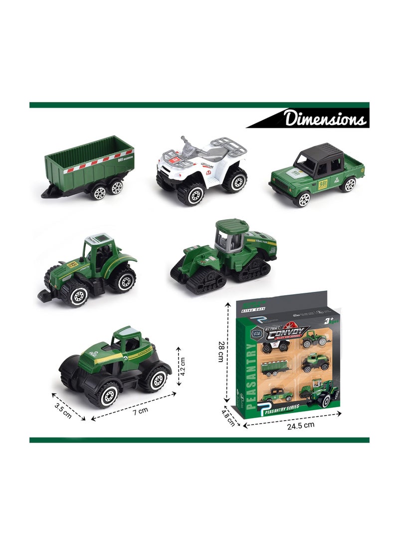 Little Story Little Story Alloy Sliding Farmer's Vehicle (6Pcs)-Multicolor  - Image 3