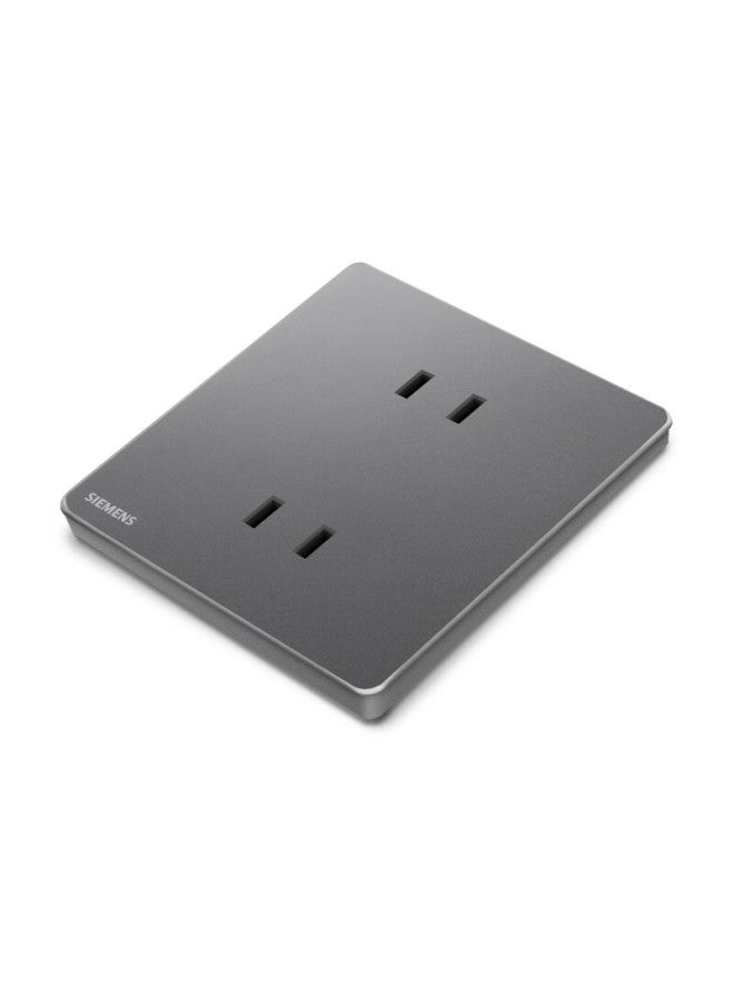 Siemens Socket Panel, 10a Four-hole Socket, Slim Concealed Socket, Yucai Starry Night Gray 5ub40123nc06 - Image 3