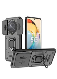 X-level Case Cover for Honor X9b 5G/Honor X50 with Slide Camera Cover Shockproof Metal Ring Stand Protective Back Cover  - Image 1