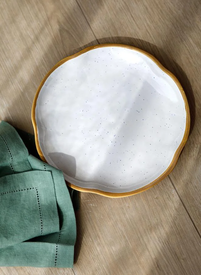 Curate Home Sky Side Plates White - Set of 4 - Ceramic Stoneware