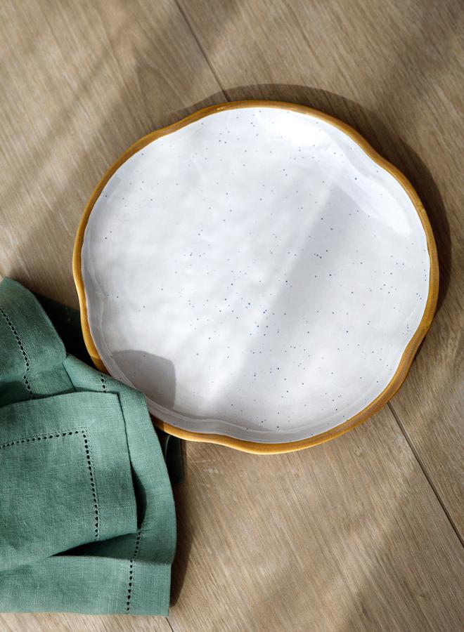 Curate Home Sky Side Plates White - Set of 4 - Ceramic Stoneware - Image 2