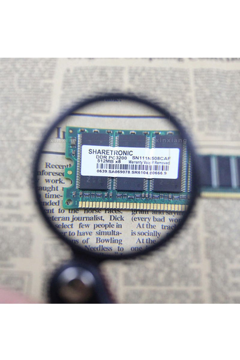 50mm Mini Magnifying Glass 8X with Leather Case Portable Handheld Magnifier for Reading Jewelry Inspection Ideal Gift Single Lens Optical Tool - Image 5