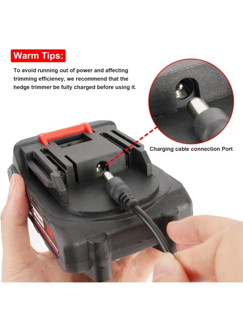 إم مياويان جهاز تشذيب وتحسين الحدائق 2 في 1 لاسلكي 24 فولت مع بطارية قابلة للشحن وشاحن – مقص سياج يدوي وقصّ عشب مناسب للحدائق والعشب المنزلي - Image 5