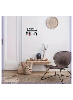 LDQ 1 Pc Metal Key Holder-Wall-Mounted Storage Rack With Decorative Hooks, Rust-Resistant Organizer Entry way hall way, Vehicle Keys, Car, Works, Store House, Coat, Hat, Raincoat, Bag, Easy install  - Image 3