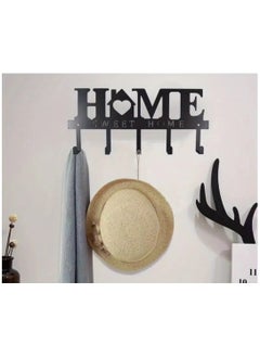 LDQ 1 Pc Metal Key Holder-Wall-Mounted Storage Rack With Decorative Hooks, Rust-Resistant Organizer Entry way hall way, Vehicle Keys, Car, Works, Store House, Coat, Hat, Raincoat, Bag, Easy install  - Image 4