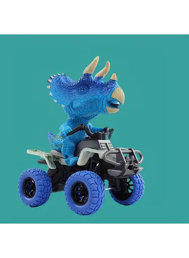 دمية الديناصور البني تيرانوصور ريكس - تشغيل يدوي بالشد والدفع - متينة - بدون بطارية - Image 5