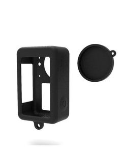 O Ozone Protective Silicone Cover for DJI Osmo Action 3 Camera Case & Lens Protector Cap Guard | Protective Case Sports Camera Accessories - Black  - Image 1