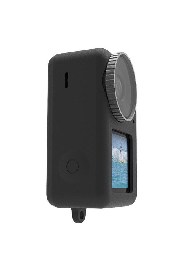O Ozone غطاء حماية من السيليكون لكاميرا DJI Osmo Action 3 وغطاء حماية العدسة | غطاء حماية ملحقات الكاميرا الرياضية - أسود  - Image 5