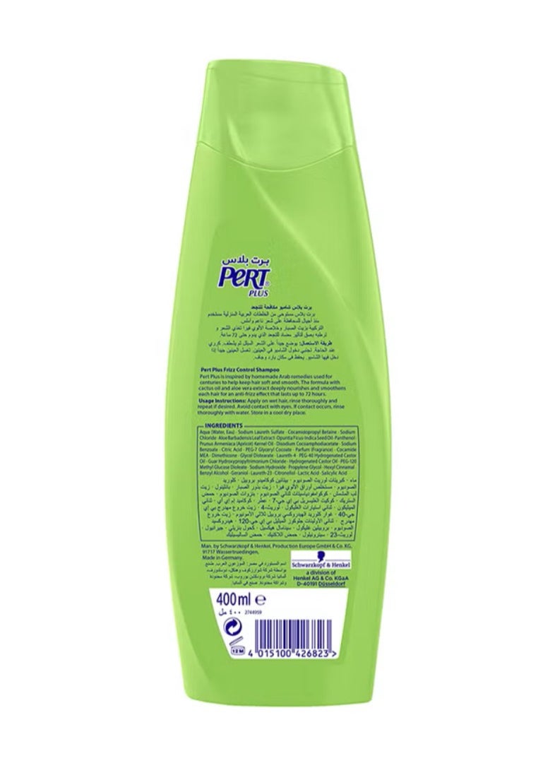 PERT PLUS - Frizz Control Shampoo With Cactus And Aloe Vera Extracts Multicolour 400ml Multicolour 400ml - Image 1