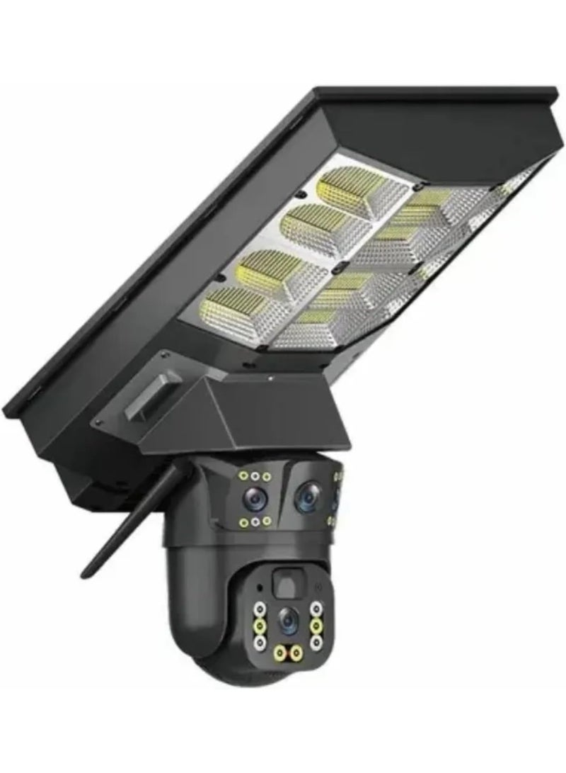 TIGER CCTV Camera for Home – 8MP Solar Camera with SIM Internet (4G Only), Dual Lens HD 3MP Surveillance, Built-in Streetlight, 64GB Memory Card, Two-Way Audio, App Remote Control, Motion Detection Alerts, Night Vision, Weatherproof Security Camera for Indoor & Outdoor Use, 1 Piece - Image 3