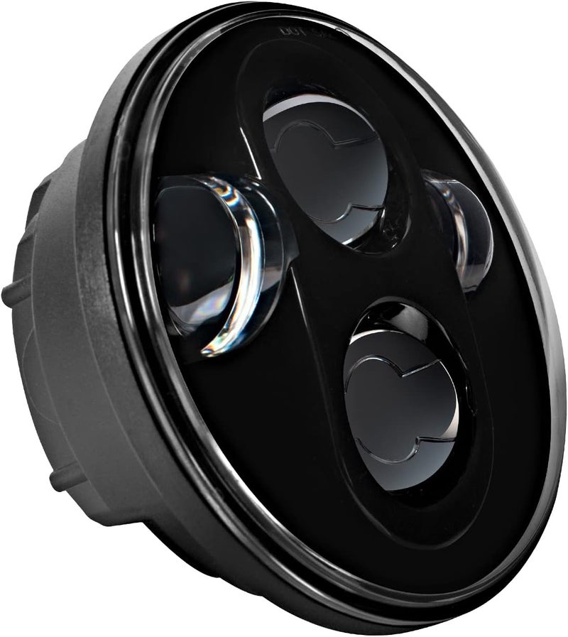 HOGWORKZ® 5.75 Inch LED Headlight - Daymaker Replacement for Harley Davidson Dyna Sportster Softail - Black - Image 3