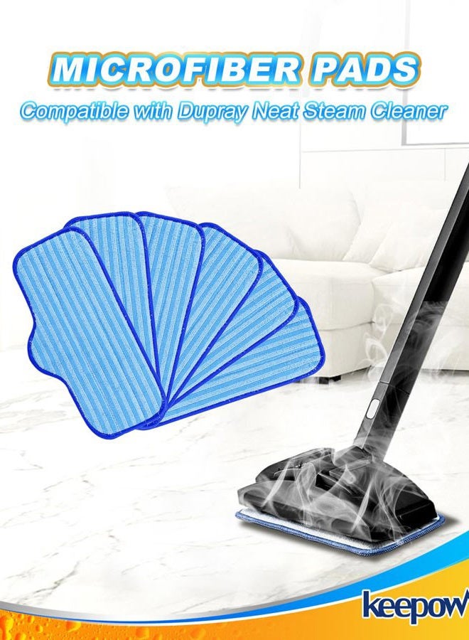 KEEPOW Microfiber Pads for Dupray Neat Steam Cleaner 6 Pack Washable Pads - Image 2