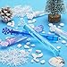 Cawiew 32 Pcs Snowflake Bubble Wand Bulk for Kids 4 Color Mini Snowflake Party Favor Valentines Goody Bag Stuffers Classroom Exchange Prizes Birthday Gift Pinata Winter Themed Toy for Girl Boy - Image 3