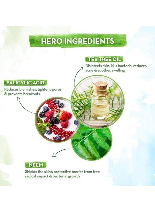 Mamaearth Tea Tree Foaming Face Wash with Tea Tree & Salicylic Acid for Acne & Pimples - 150 ml - Image 3