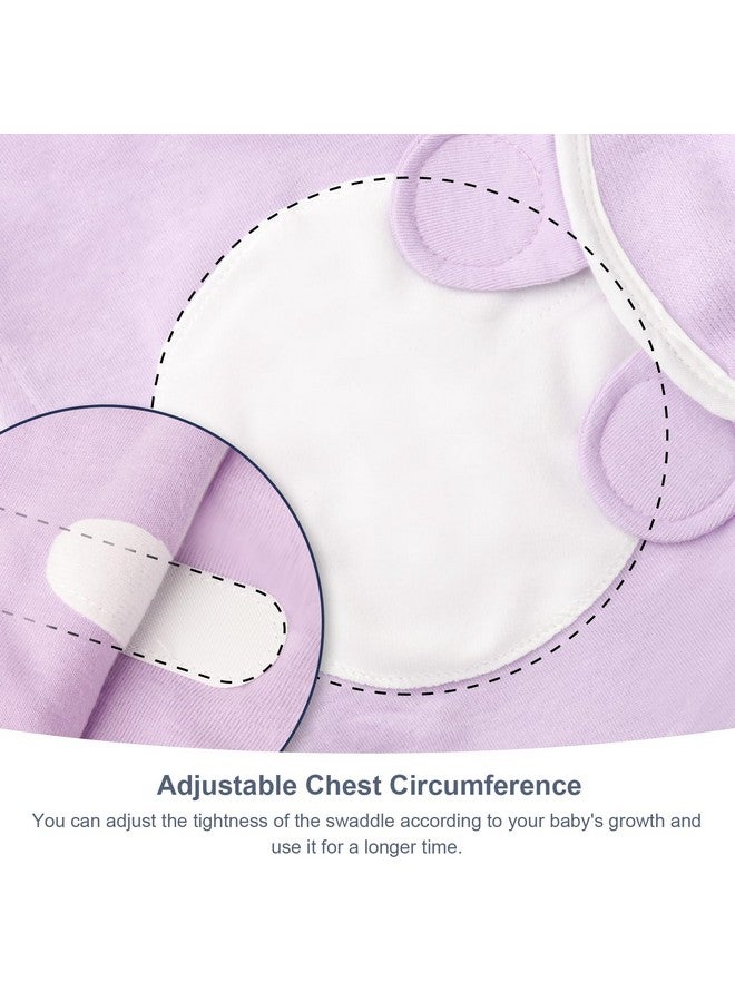 DRESHOW BQUBO 3 Pack Baby Swaddle Sleep Sacks Baby Swaddling Blanket Wrap Newborn Swaddle Sack with Big Bow Hat for Boys Girls 6-12 Lbs Newborns & 0-3 Months Girls Boys - Image 5