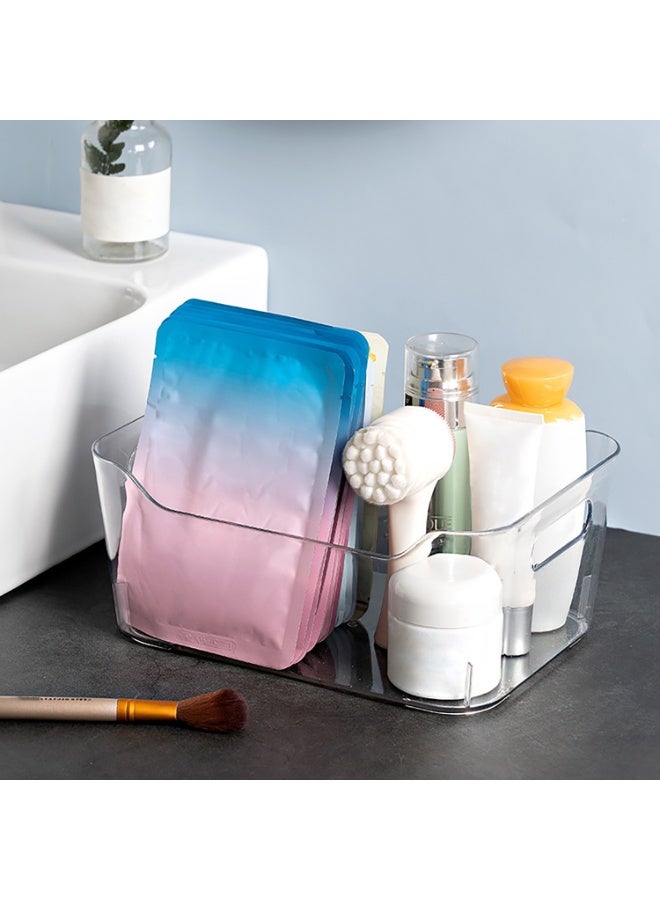 6 Pack Clear Stackable Storage Boxes with Handles, Pantry Organizer, Storage Containers and Organizer Bins, Multi-Use Bins for Home, Kitchen and Cabinet (Medium - 6 Pack) - Image 2