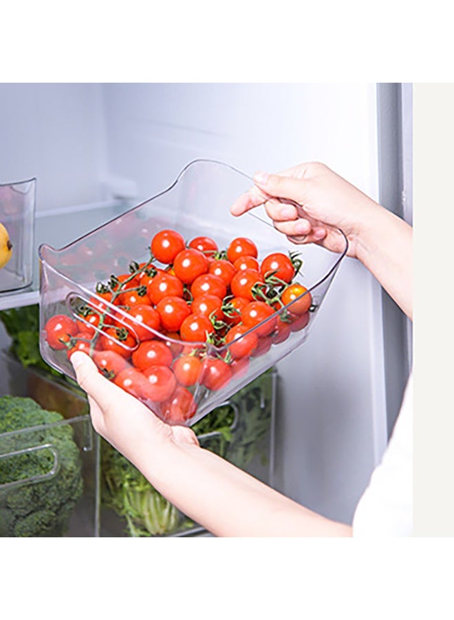 6 Pack Clear Stackable Storage Boxes with Handles, Pantry Organizer, Storage Containers and Organizer Bins, Multi-Use Bins for Home, Kitchen and Cabinet (Medium - 6 Pack) - Image 4