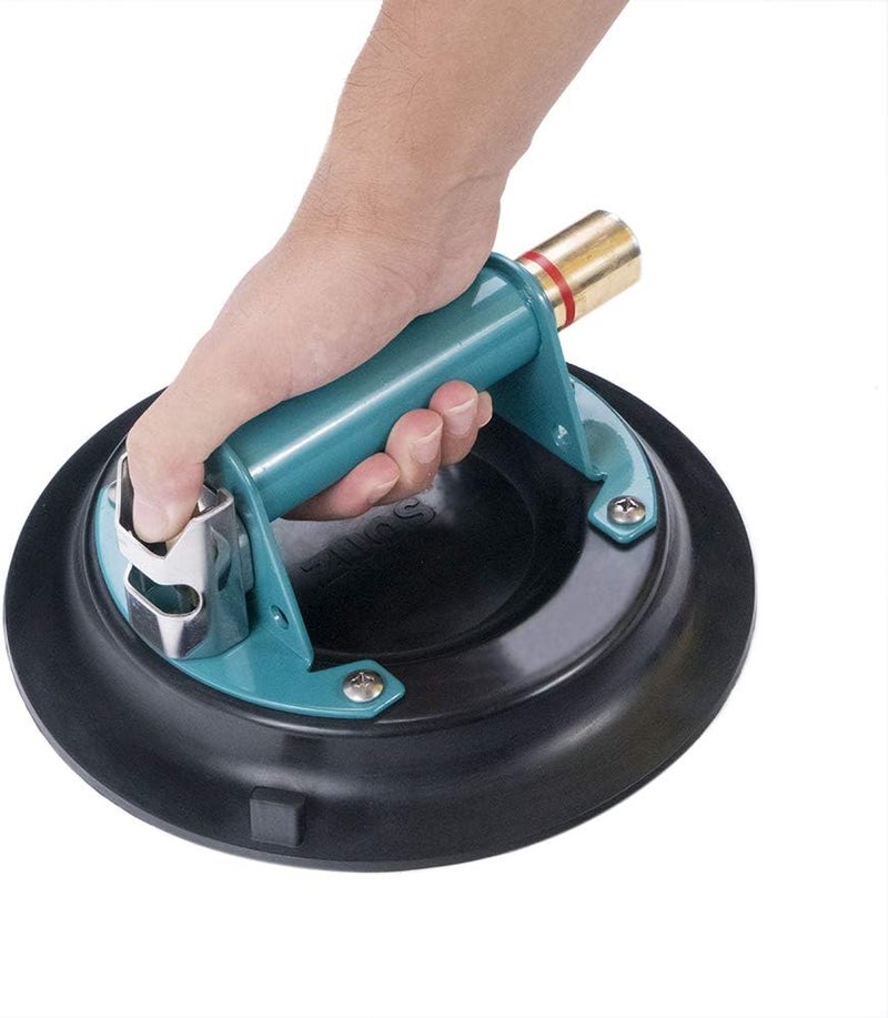 ZUOS 9" Vacuum Concave Suction Cup for Granite & Glass Lifting, Glass Suction Cup Vacuum Glass Lifter with Metal Handle and Brass Pump,750lbs Load Capacity - Image 3
