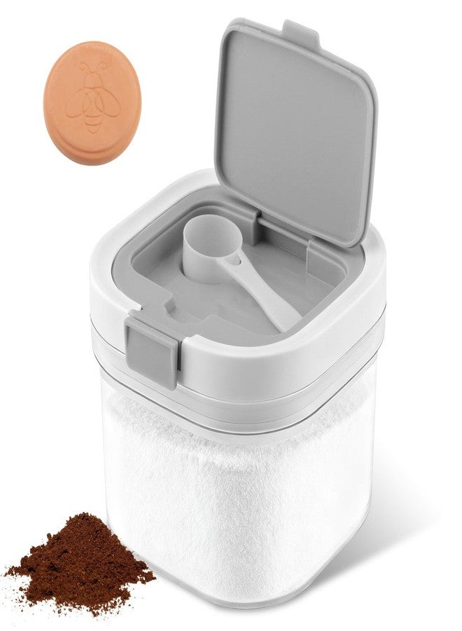 WeiLingBo Brown Sugar Container with Spoon, Brown Sugar Keeper Storage Container Airtight, Coffee and Dry Food Storage Containers - Image 1