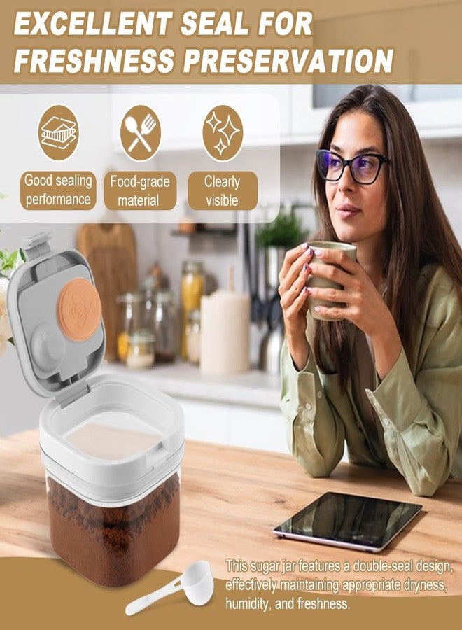 WeiLingBo Brown Sugar Container with Spoon, Brown Sugar Keeper Storage Container Airtight, Coffee and Dry Food Storage Containers - Image 5