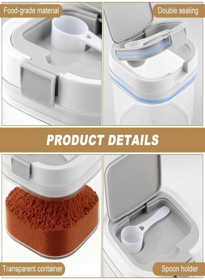 WeiLingBo Brown Sugar Container with Spoon, Brown Sugar Keeper Storage Container Airtight, Coffee and Dry Food Storage Containers - Image 4